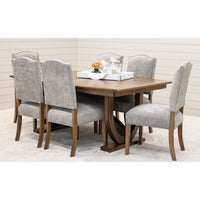 Bismark Large Hickory Wood Extending Amish Dining Table | CO