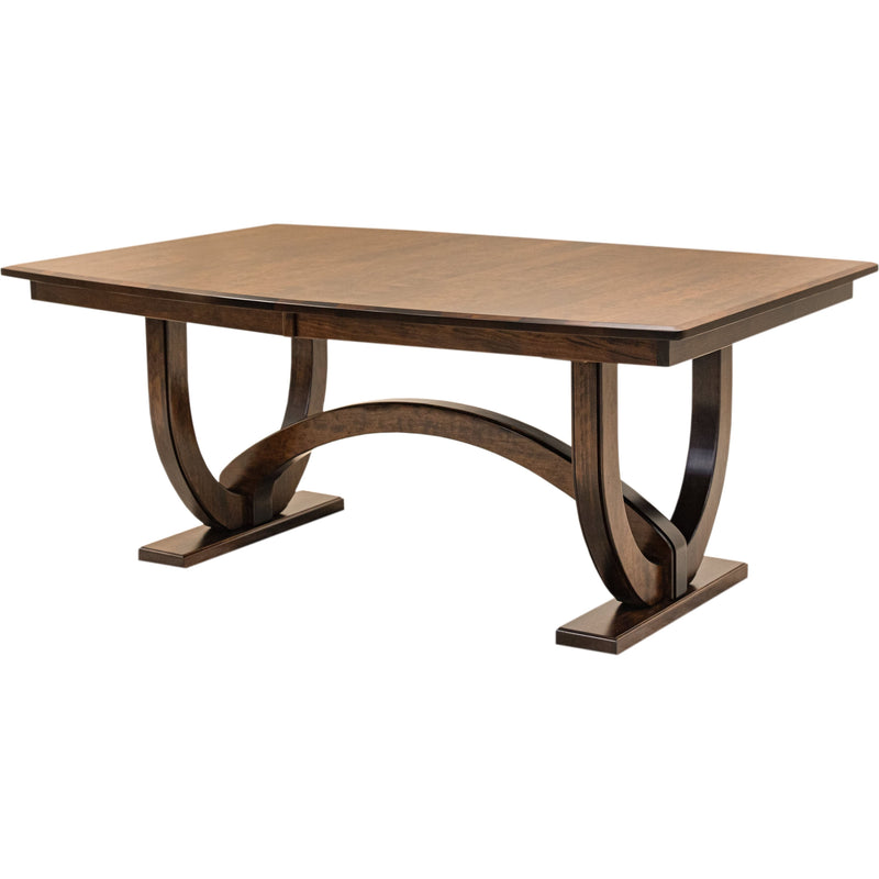Bismark Large Cherry Wood Extending Amish Dining Table | ASB