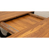 Bismark Large Black & Wood Extending Amish Dining Table | M-EB&E-MC