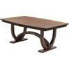 Bismark Large Quarter Sawn White Oak Wood Extending Amish Dining Table | BV