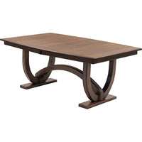 Bismark Large Quarter Sawn White Oak Wood Extending Amish Dining Table | BV