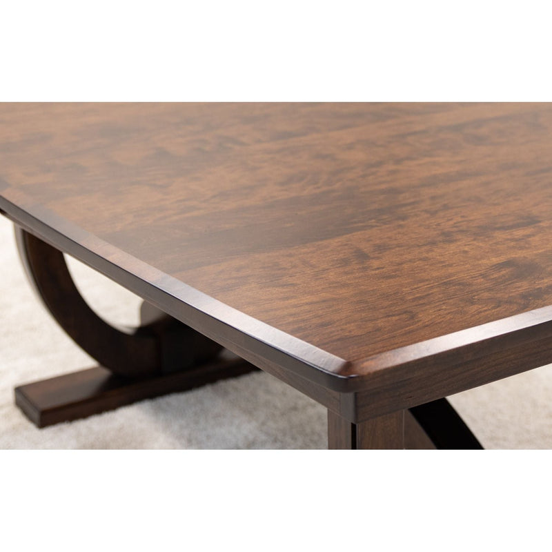 Bismark Large Cherry Wood Extending Amish Dining Table | ASB