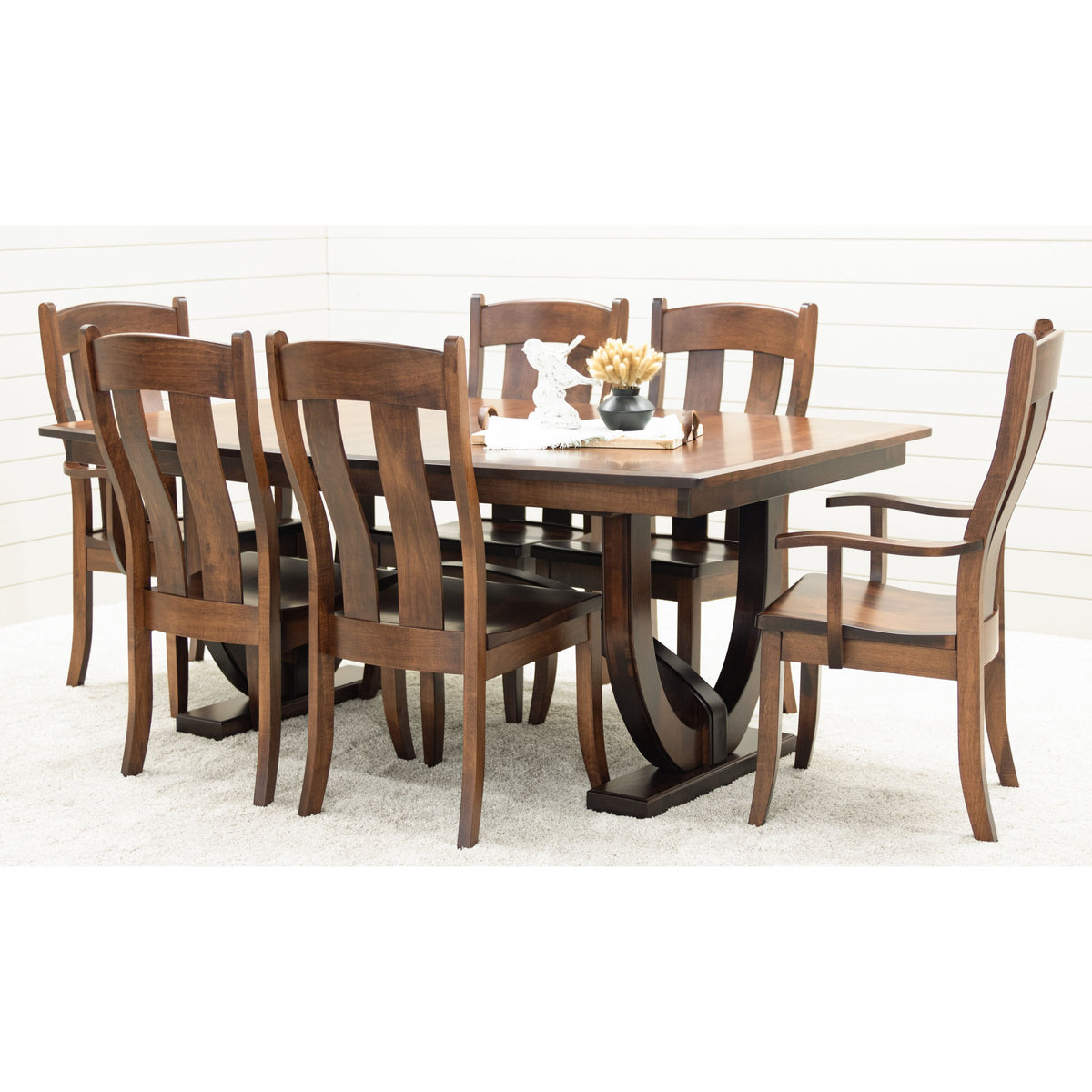 Augusta Maple Wood Arm Dining Chair | ASB