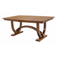Bismark Large Elm Wood Extending Amish Dining Table | MC