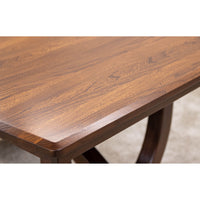 Bismark Large Elm Wood Extending Amish Dining Table | MC