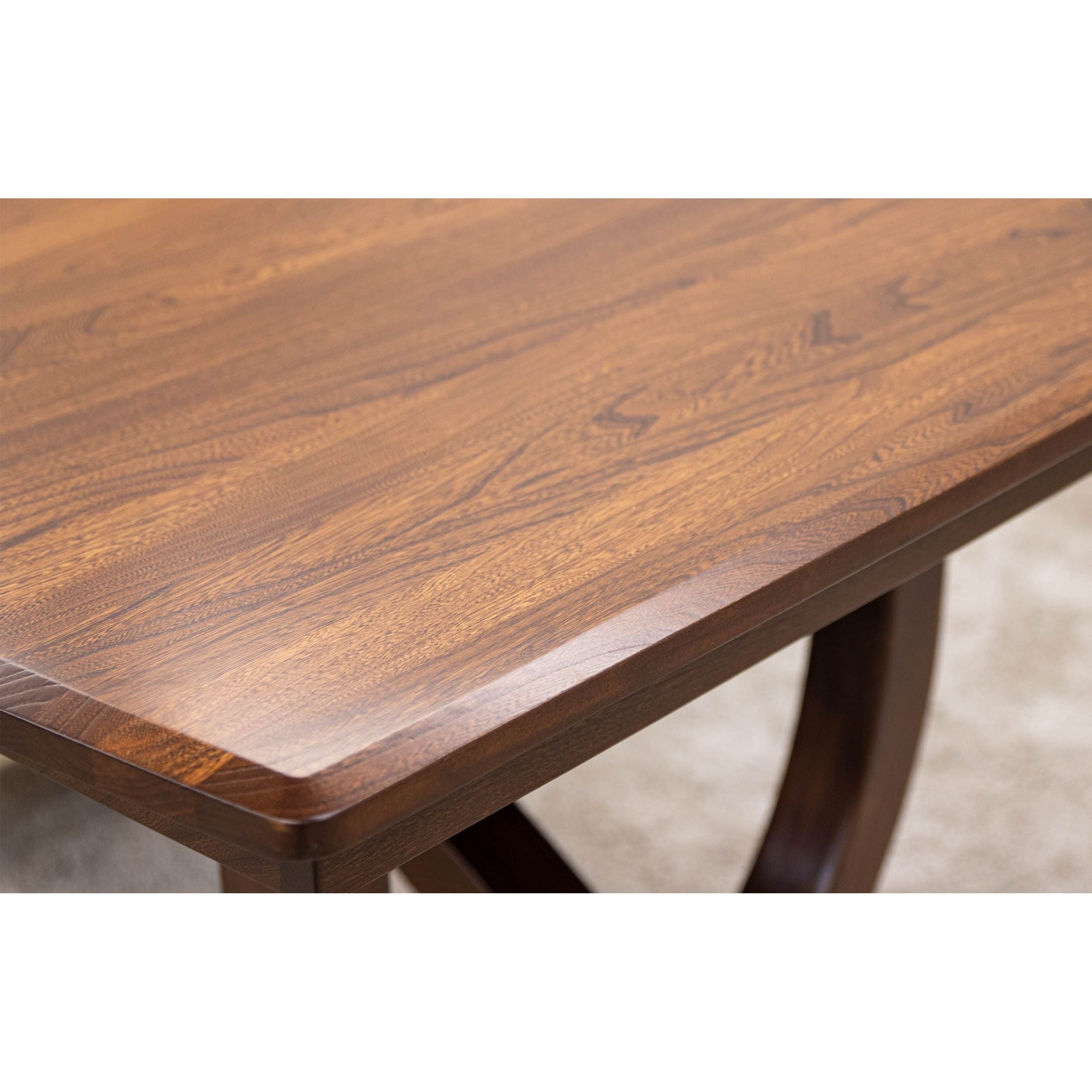 Bismark Large Elm Wood Extending Amish Dining Table | MC