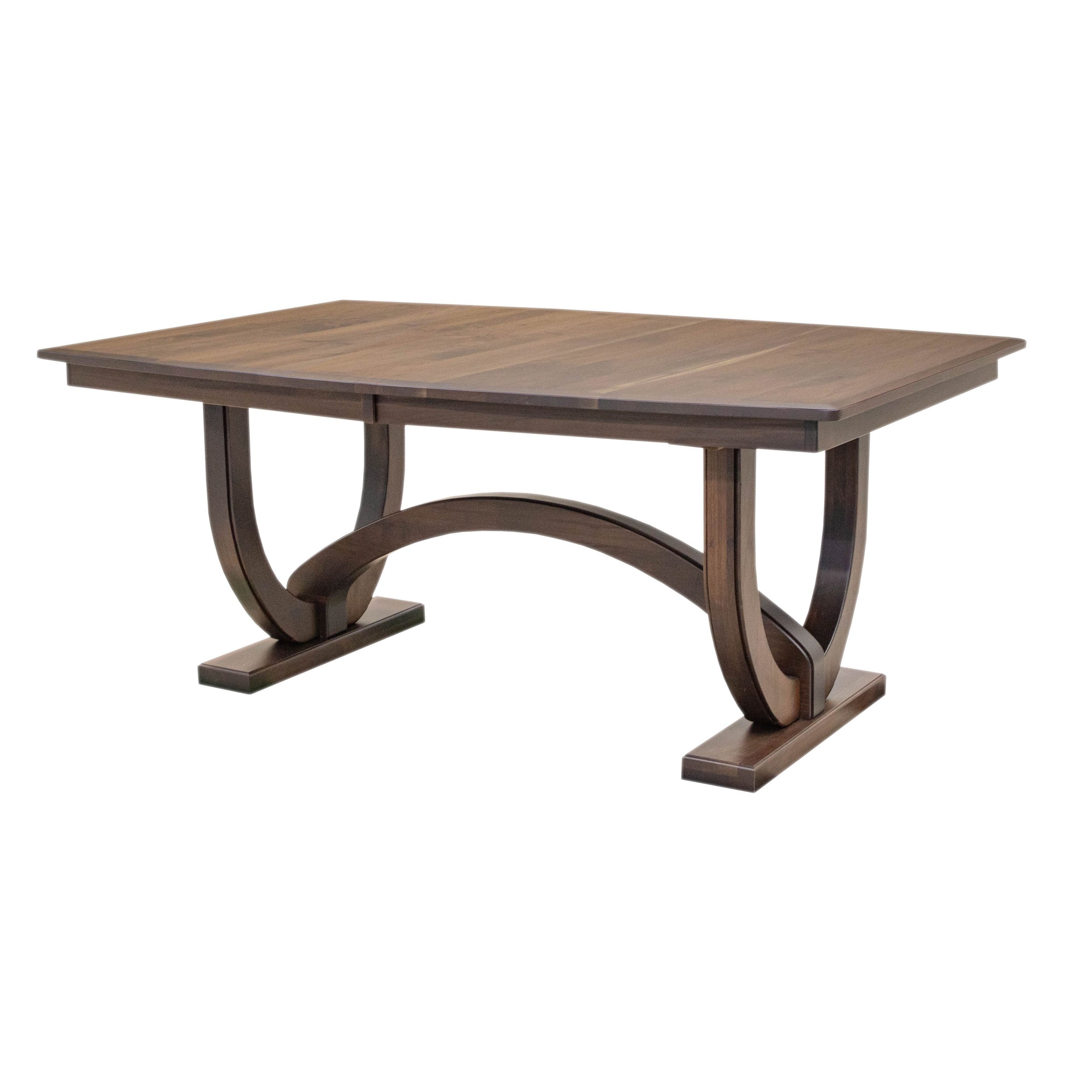 Bismark Large Walnut Wood Extending Amish Dining Table | CO