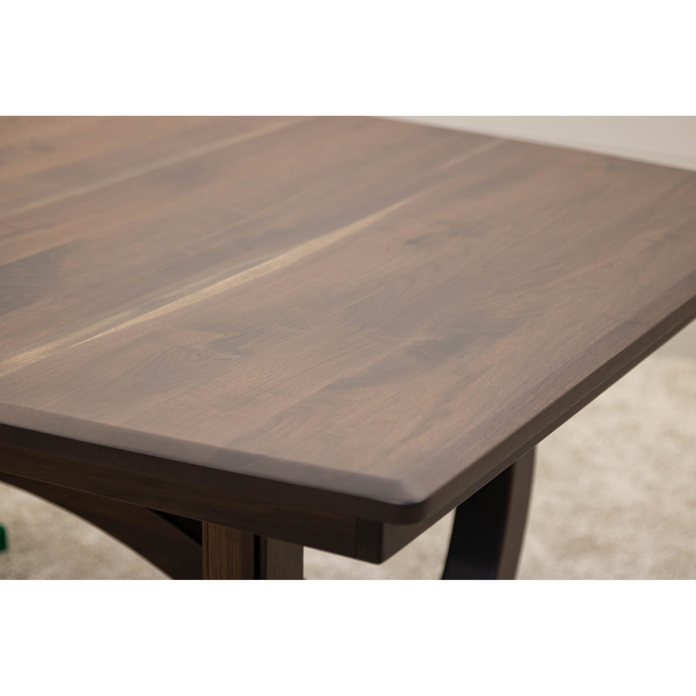 Bismark Large Walnut Wood Extending Amish Dining Table | CO