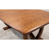 Bismark Large Oak Wood Extending Amish Dining Table | MC