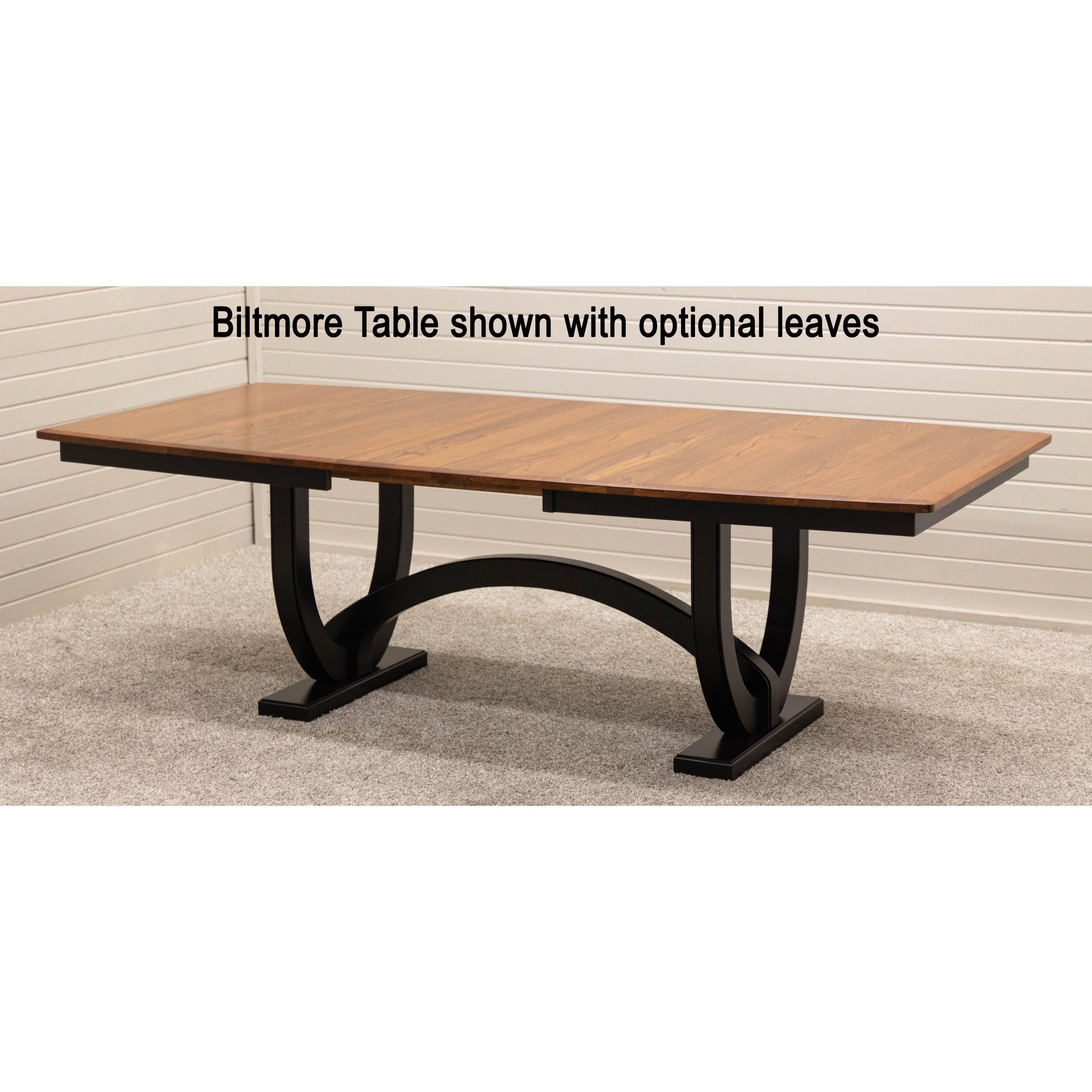 Bismark Large Elm Wood Extending Amish Dining Table | MC