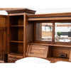 Amish Bookcase Bed in Elm Wood | MC