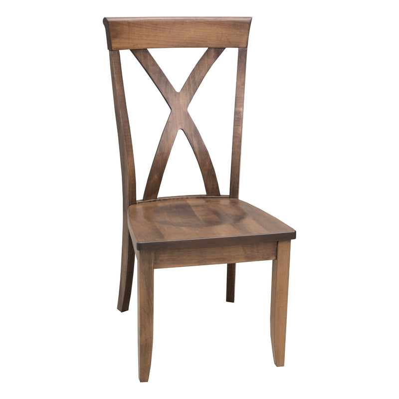 Buckeye X Back Maple Wood Side Dining Chair | CO