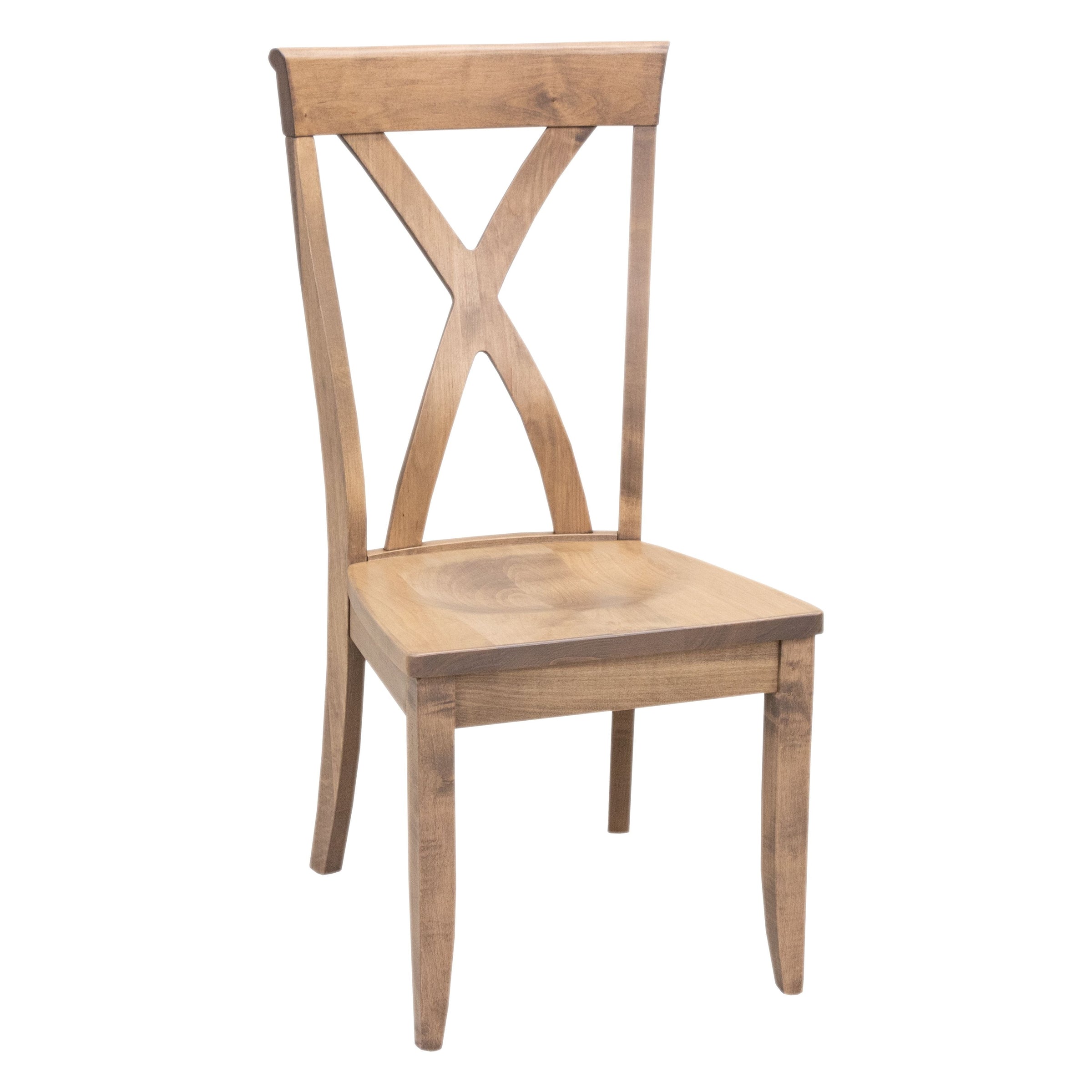 Buckeye X Back Maple Wood Side Dining Chair | WB