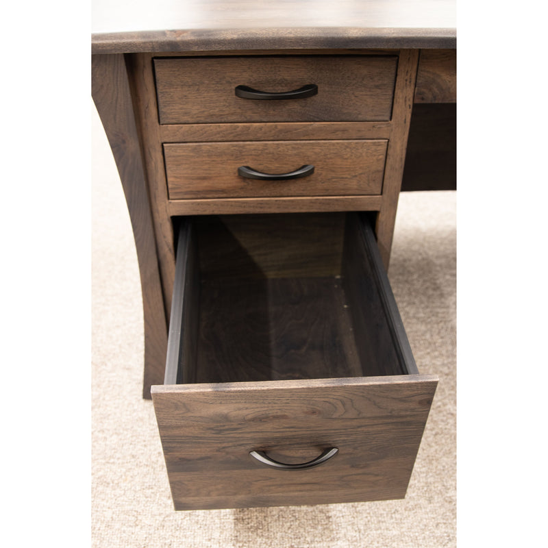 Brookstone Hickory Wood Flat Wall Desk | SB
