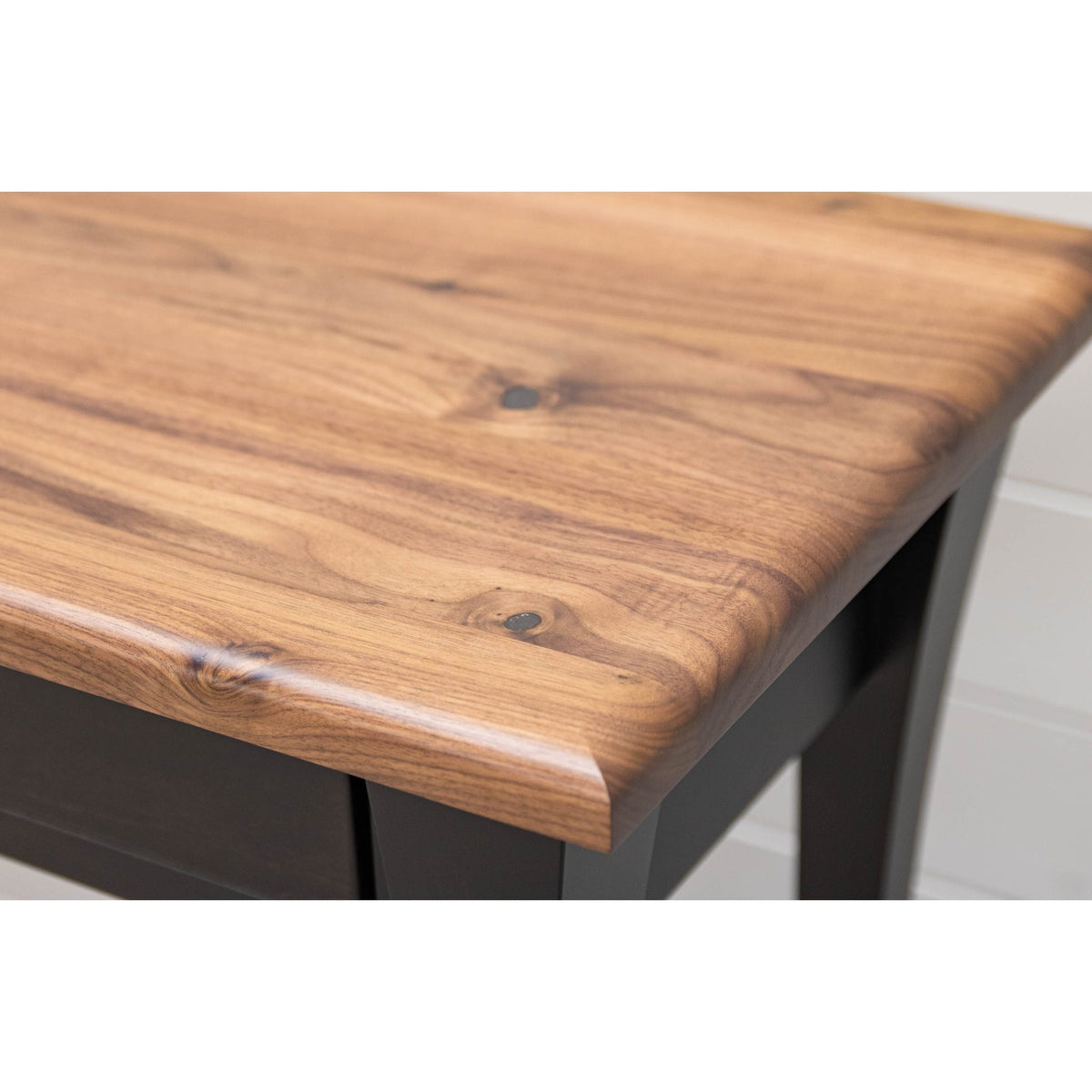 Brookstone Black & Wood Open Sofa Table | M-EB&RW-NAT