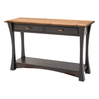 Brookstone Black & Wood Open Sofa Table | M-EB&RW-NAT