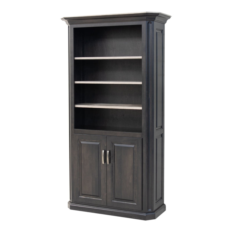 Boulevard Solid Maple Wood Bookcase with Doors | DK