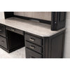 Boulevard Black & Wood Desk with Hutch Top | M-DK&RWO-GRB