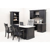 Boulevard Black & Wood Desk with Hutch Top | M-DK&RWO-GRB