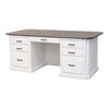 Boulevard White & Wood Executive Desk | M-DW&GS