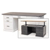 Boulevard White & Wood Executive Desk | M-DW&GS