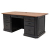 Boulevard Black & Wood Executive Desk | M-EB&C-MC