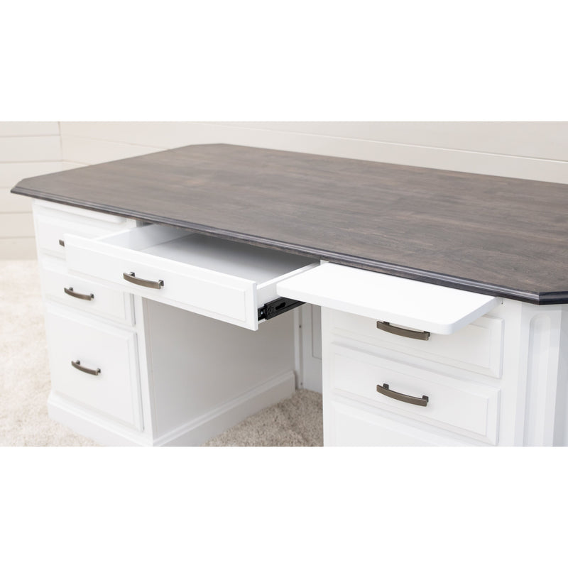 Boulevard White & Wood Executive Desk | M-DW&GS