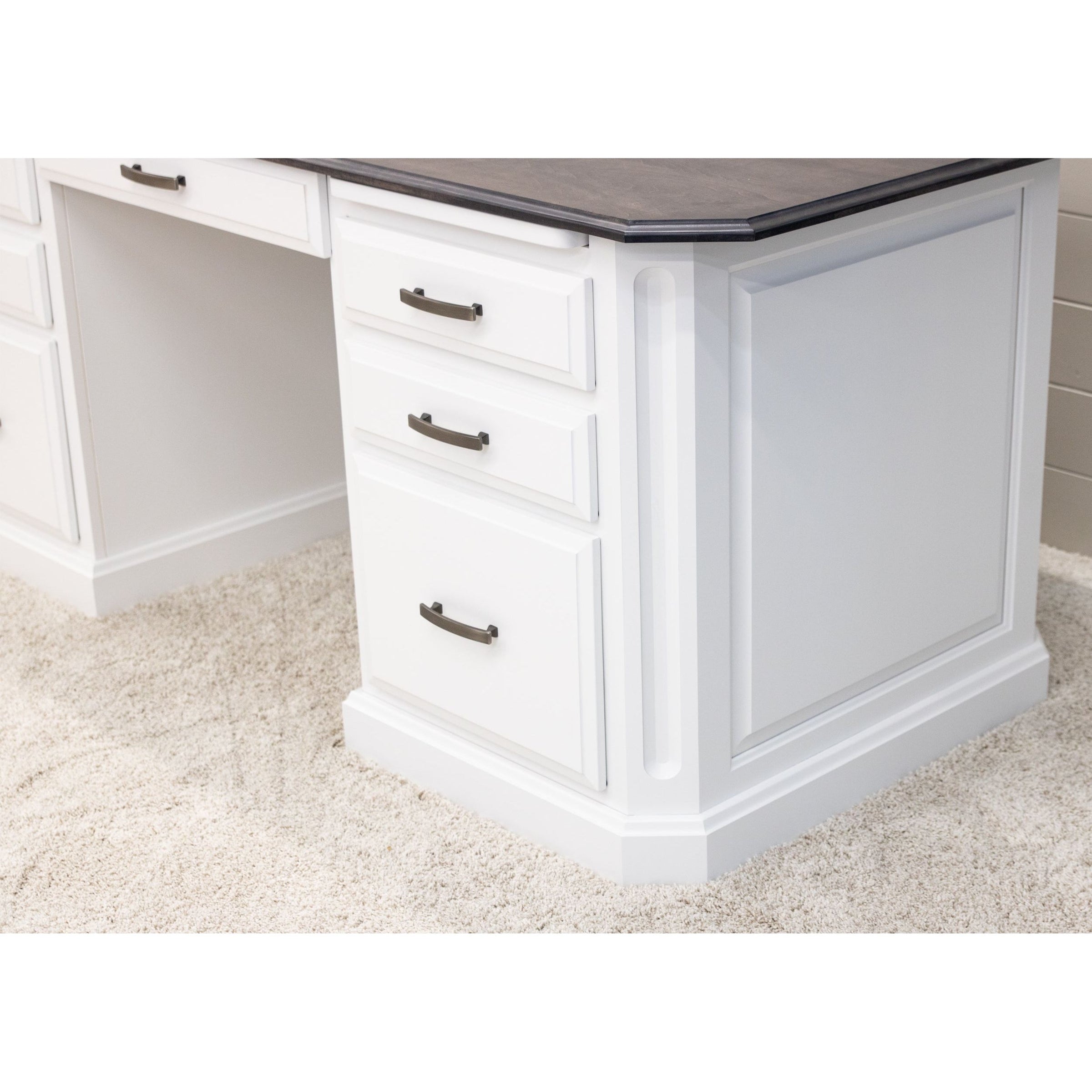 Boulevard White & Wood Executive Desk | M-DW&GS