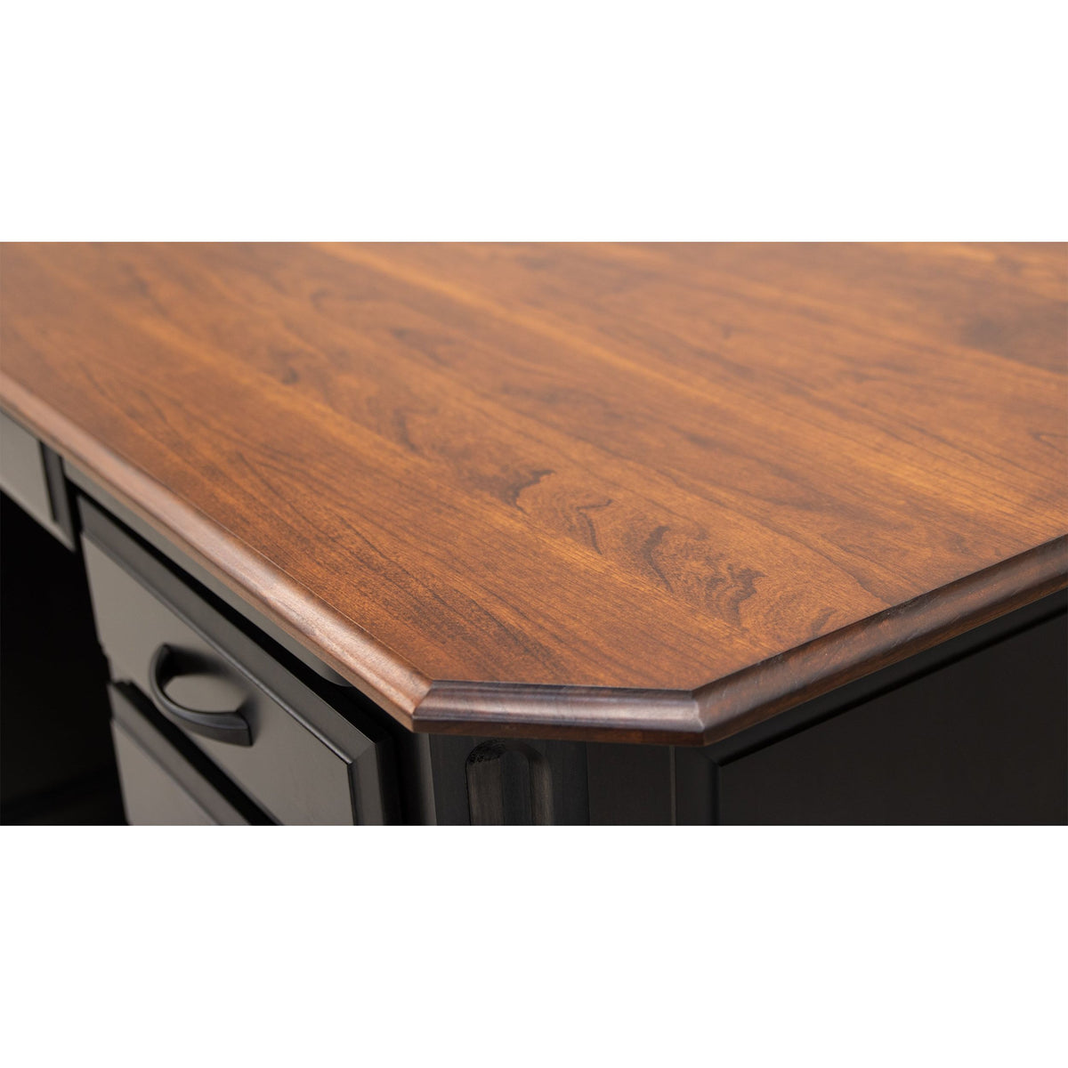 Boulevard Black & Wood Executive Desk | M-EB&C-MC