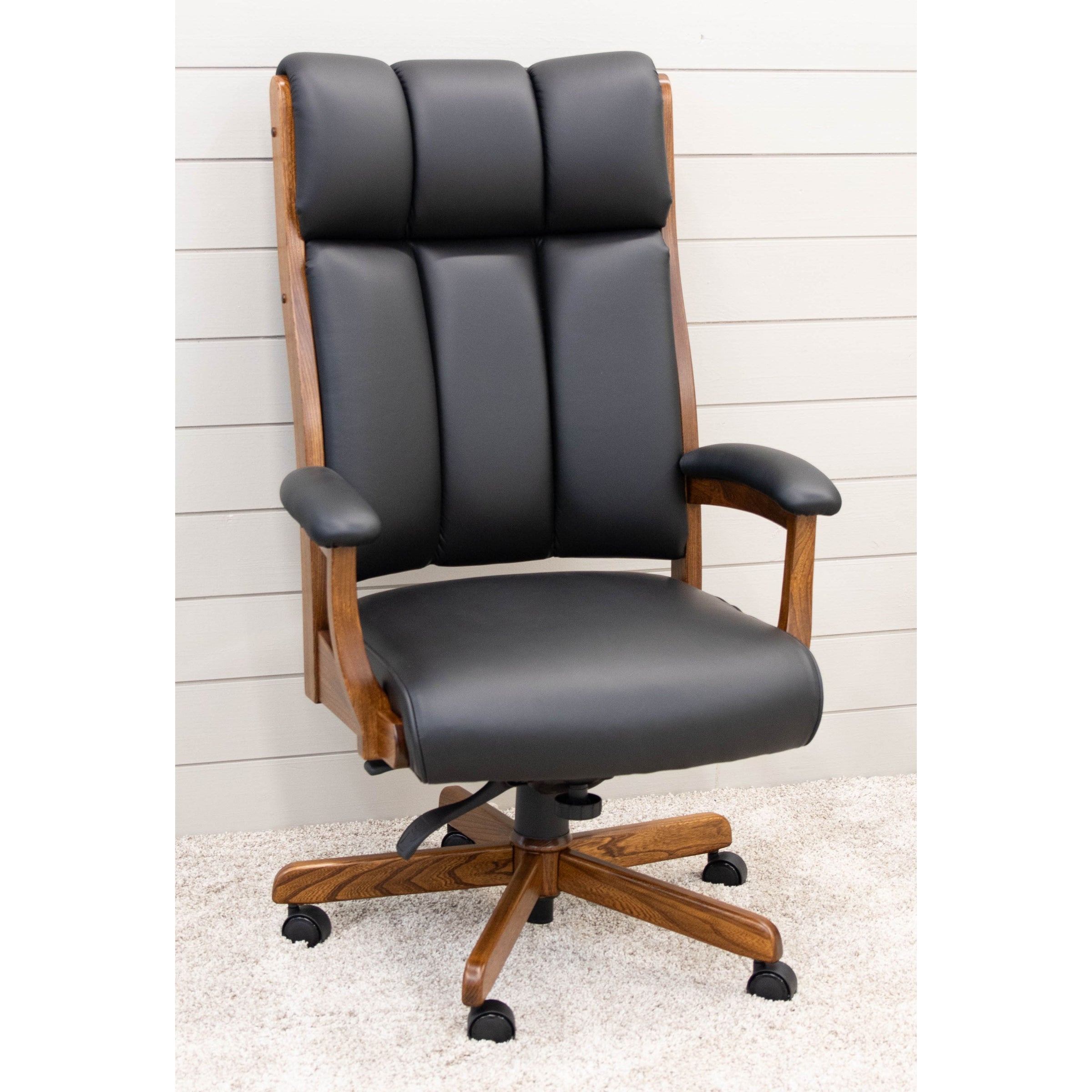 CE58 Cartwright Executive Black Leather Office Chair | E-MC
