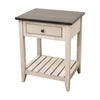 Charlotte Amish 1-Drawer Open Nightstand with Slatted Shelf