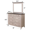 Charlotte Amish 9-Drawer Tall Dresser