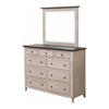 Charlotte Amish 9-Drawer Tall Dresser