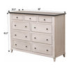Charlotte Amish 9-Drawer Tall Dresser