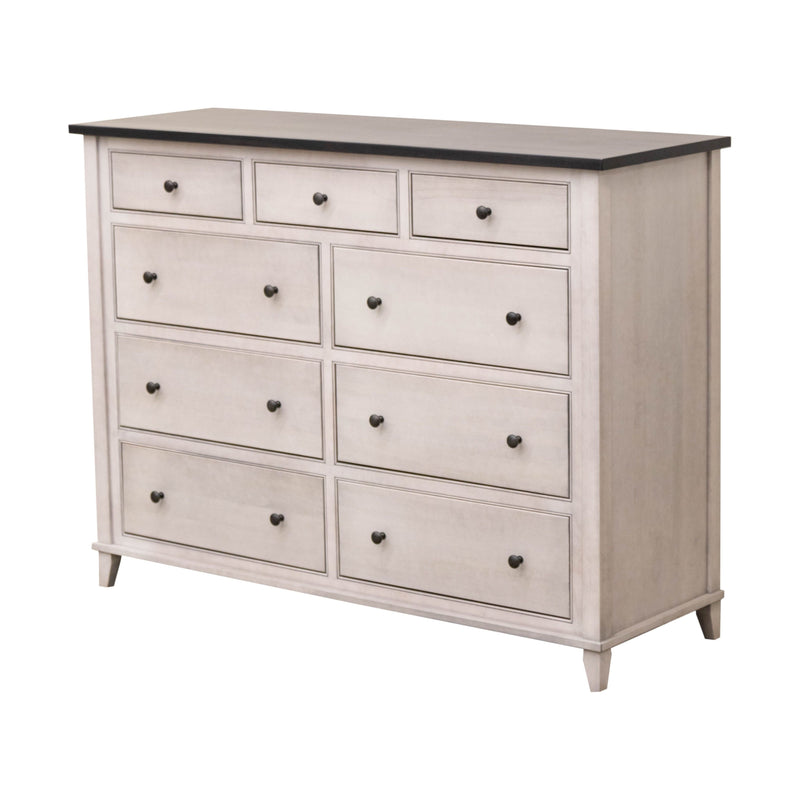 Charlotte Amish 9-Drawer Tall Dresser