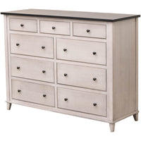Charlotte Amish 9-Drawer Tall Dresser