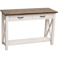 Cambridge White & Wood Open Sofa Table | M-GW&RWO-SB