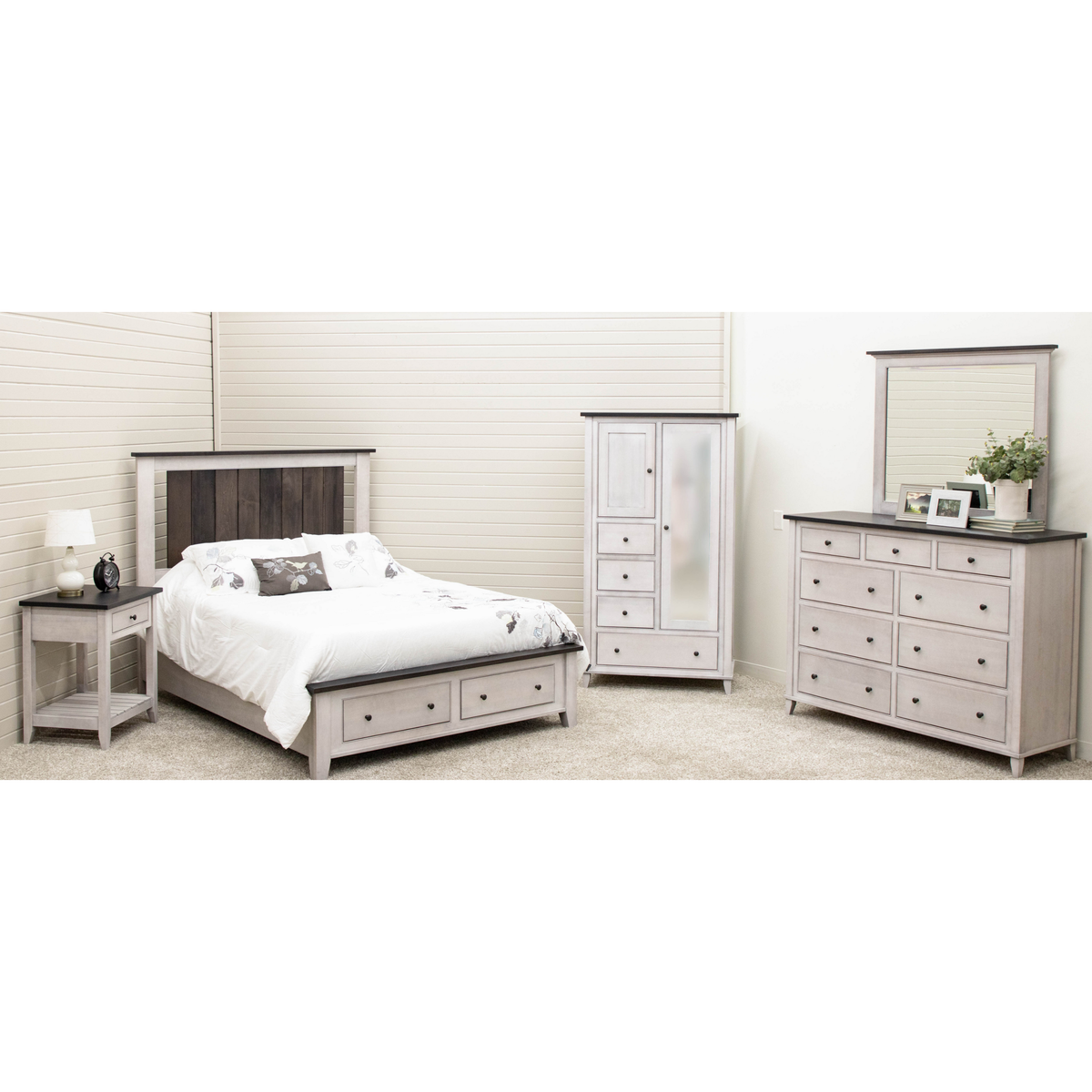 Charlotte Amish Solid Wood Headboard Only