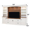 Modern Farmhouse Blue Solid Wood Entertainment Center | M-HN&HC