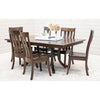 Charleston Double Pedestal Hickory Wood Amish Extending Dining Table | BV