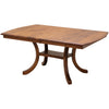 Charleston Double Pedestal Maple Wood Amish Extending Dining Table | BOS