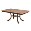 Charleston Double Pedestal Oak Wood Amish Extending Dining Table | MC