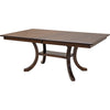 Charleston Double Pedestal Hickory Wood Amish Extending Dining Table | BV