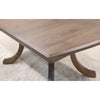 Charleston Double Pedestal Maple Wood Amish Extending Dining Table | CO