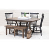Charleston Double Pedestal Maple Wood Amish Extending Dining Table | CO