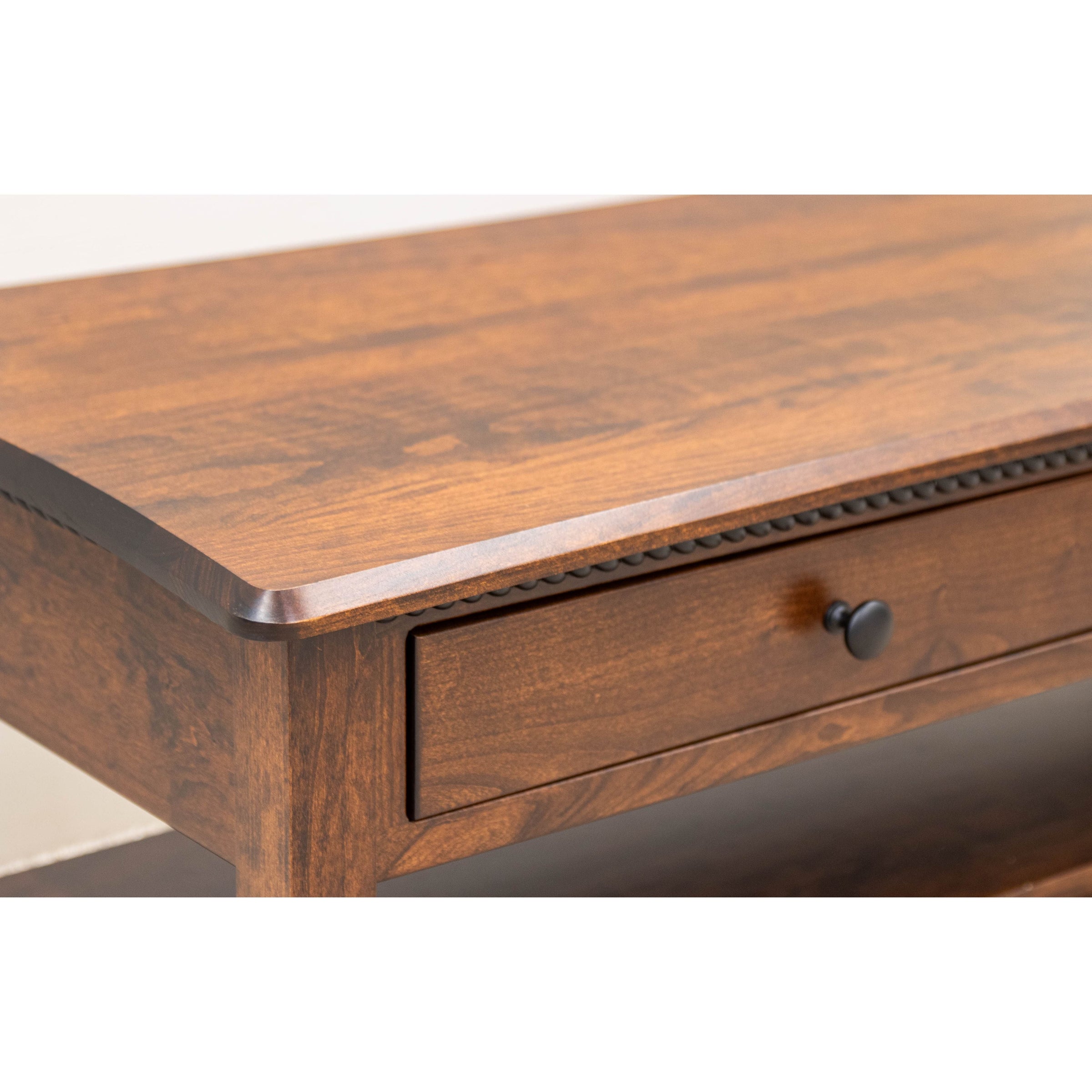 Apple Creek Cherry Wood Rectangle Open Coffee Table | ASB