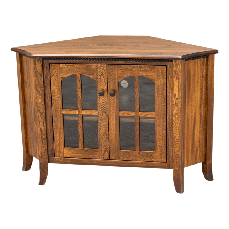 Apple Creek Elm Wood Corner TV Console | MC