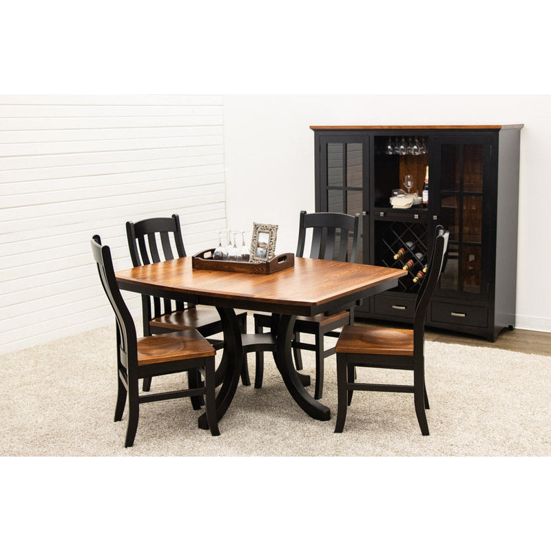 Carson Shaker Black & Wood Wine Pantry - Large | M-EB&E-MC