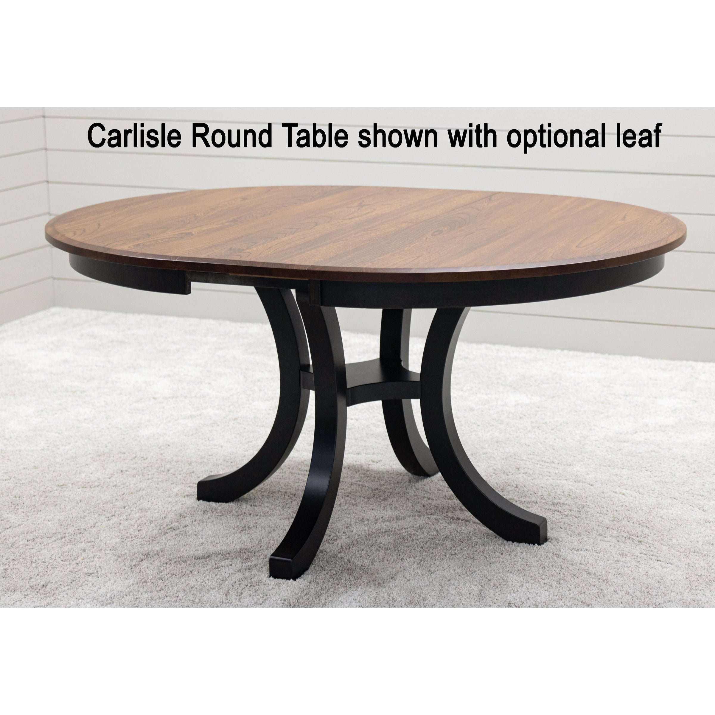 Charleston Round Single Pedestal Maple Wood Extending Dining Table | ASB