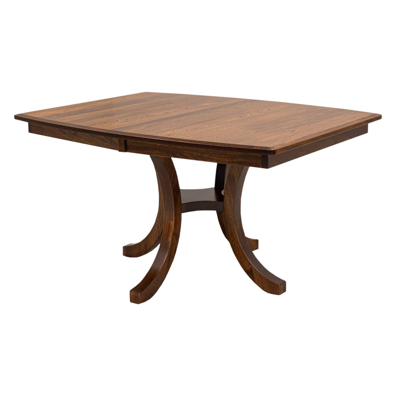Charleston Single Pedestal Elm Wood Extending Dining Table | MC